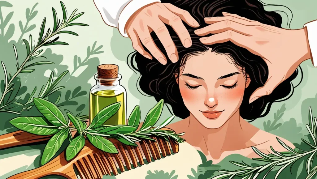 رزماری برای ریزش موی هورمونی