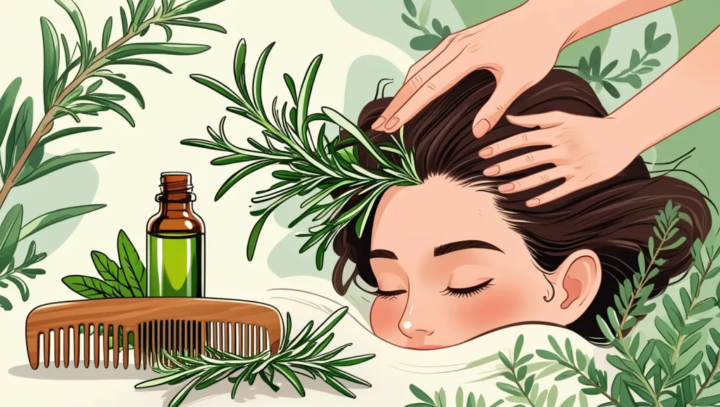 رزماری برای ریزش موی هورمونی