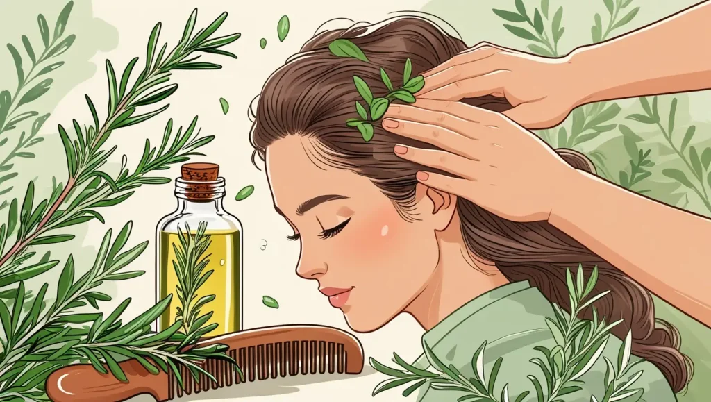 رزماری برای ریزش موی هورمونی