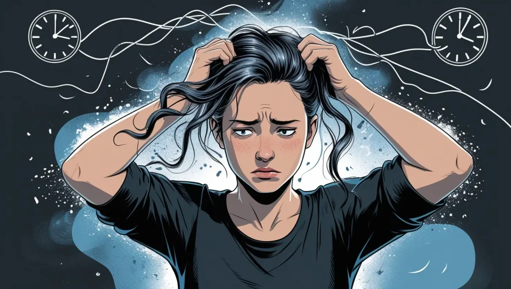 استرس ریزش مو