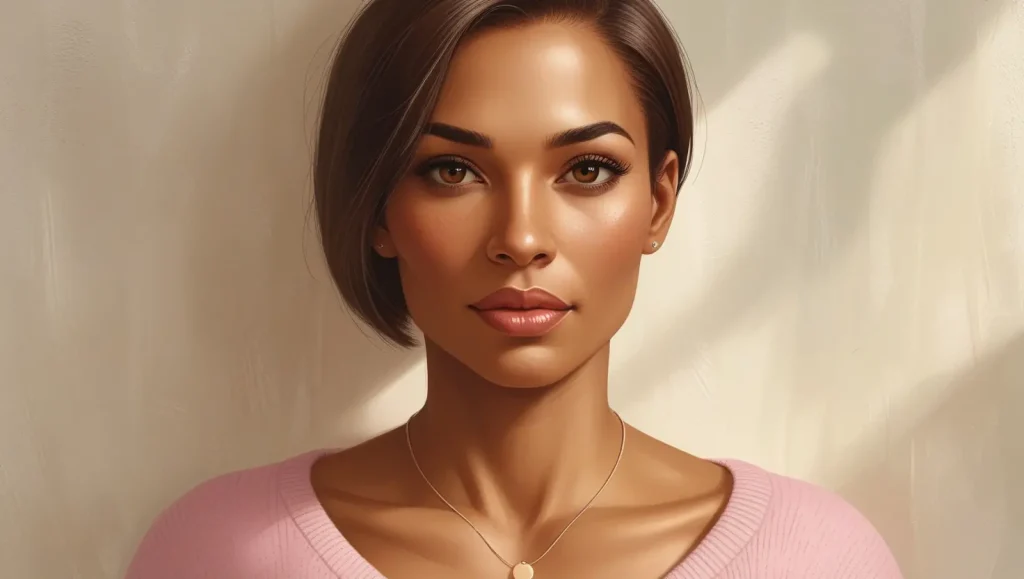 a picture of a woman who has hair loss.